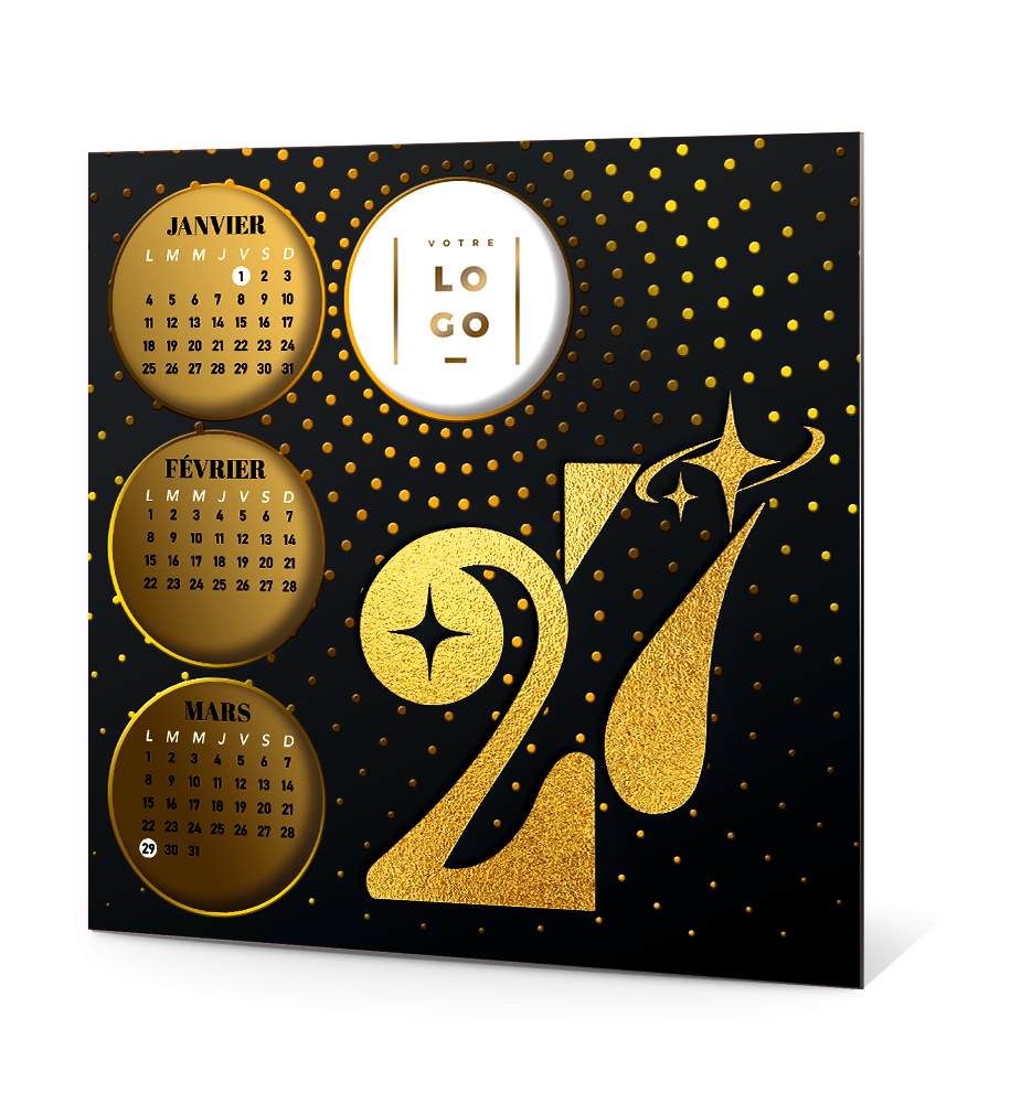 Carte de voeux calendrier 2027