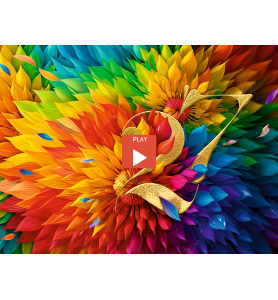 Ecard colorée et animée
