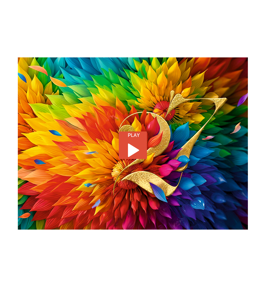 Ecard colorée et animée