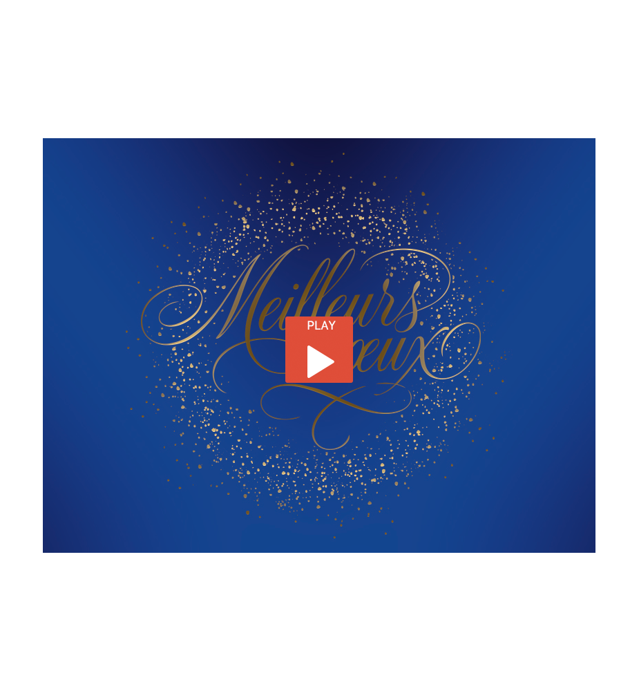 Ecard bleu et or meilleurs voeux