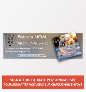 Signature de mail personnalisée avec votre logo et vos coordonnées