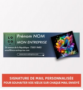 Signature de mail personnalisée pour les vœux