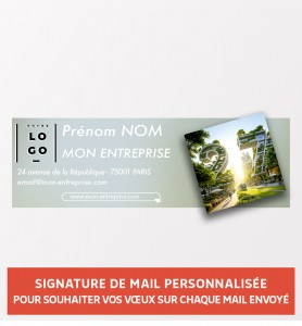 Signature de mail personnalisée avec votre logo et vos coordonnées