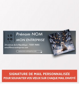Signature de mail personnalisée pour les vœux élégants