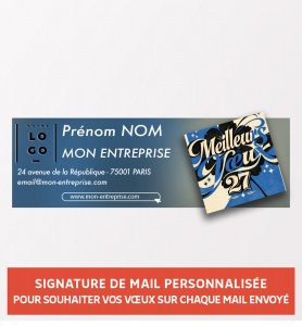 Signature de mail vintage personnalisée