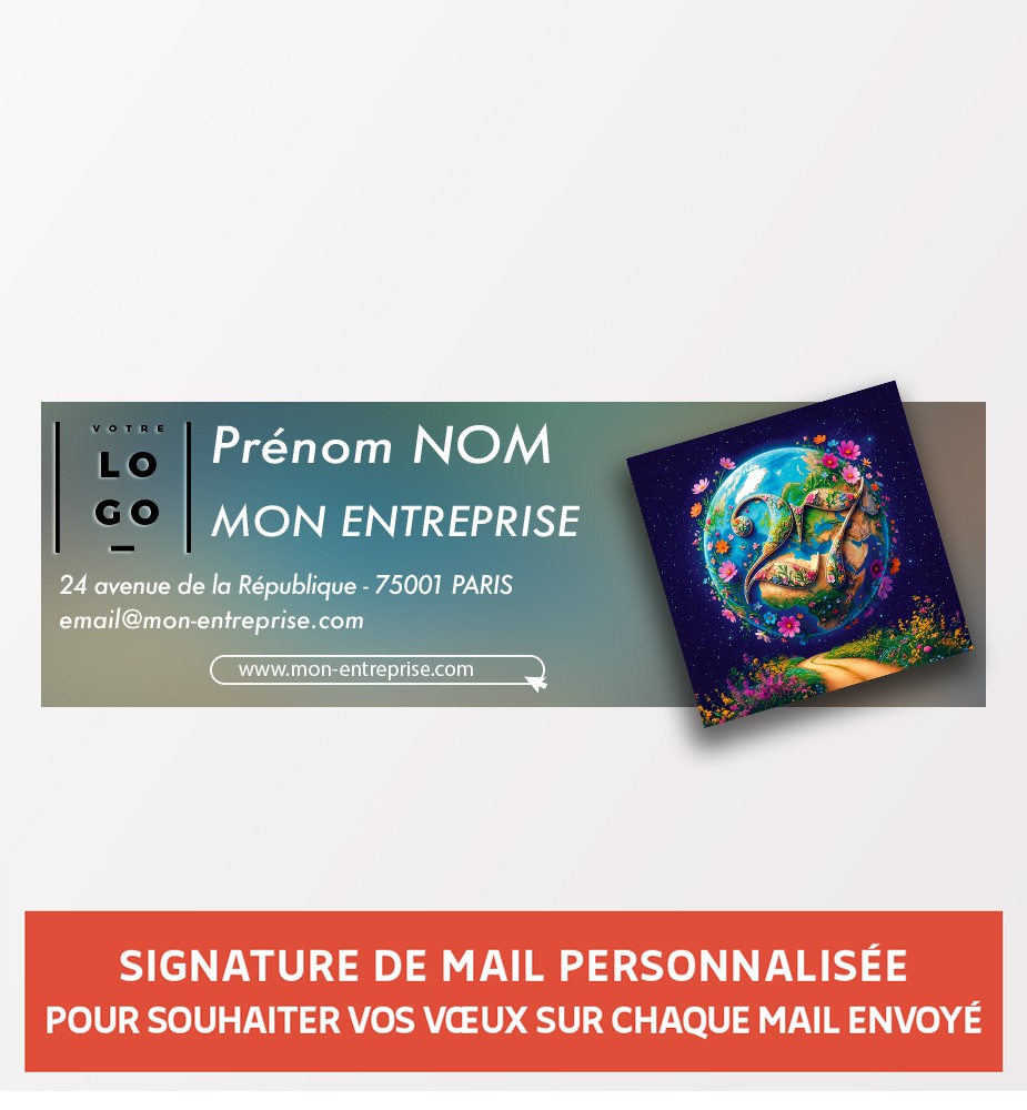 Signature de mail écologie personnalisée