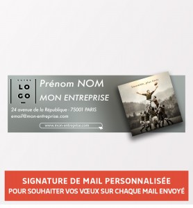 Signature de mail équipe personnalisable