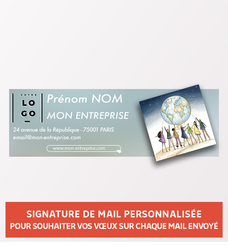Signature de mail solidaire et personnalisable