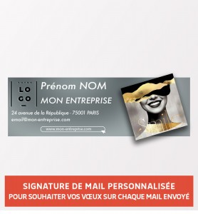 Signature de mail sourire personnalisée