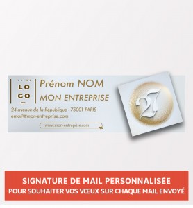 Signature de mail personnalisée avec votre logo et vos coordonnées
