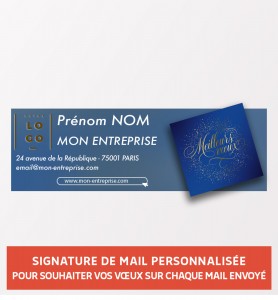 Signature de mail personnalisée pour les vœux de Noël