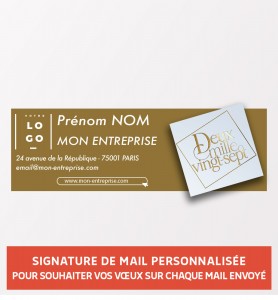 Signature mail chic pour vos vœux