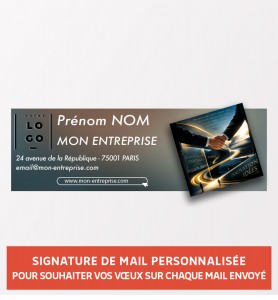 Signature de mail personnalisée pour les vœux partenaires