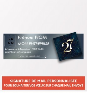 Signature de mail élégante personnalisée