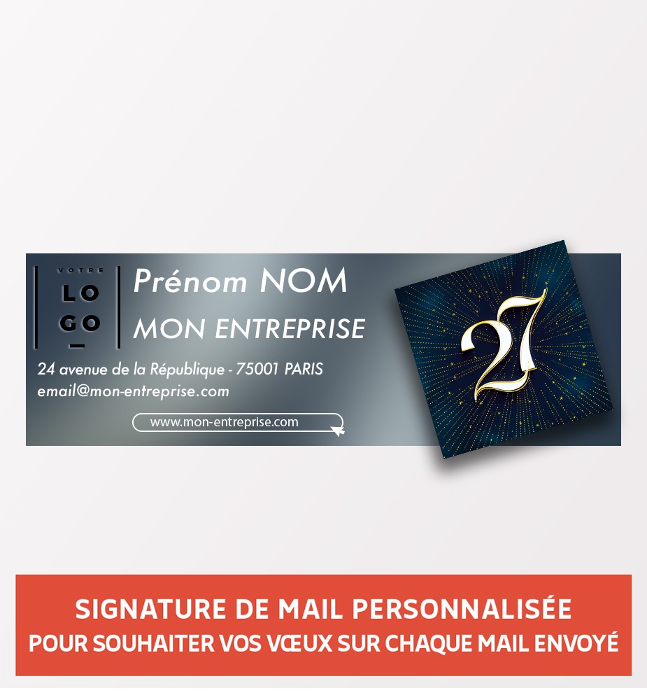 Signature de mail élégante personnalisée