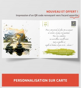 Personnalisation carte de voeux zen