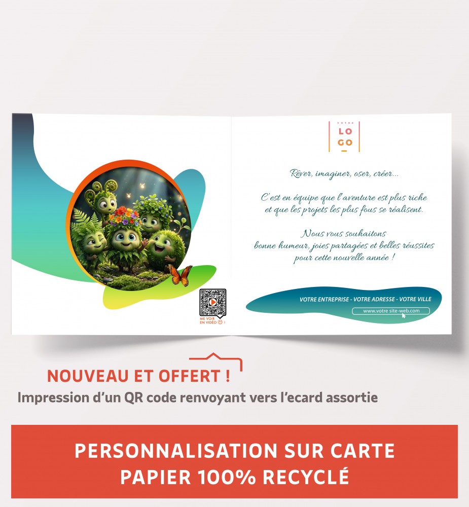 Personnalisation carte de voeux