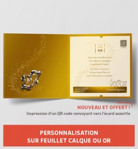 Personnaliser carte de vœux millésime