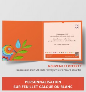 Colombe de la paix pour voeux personnalisés