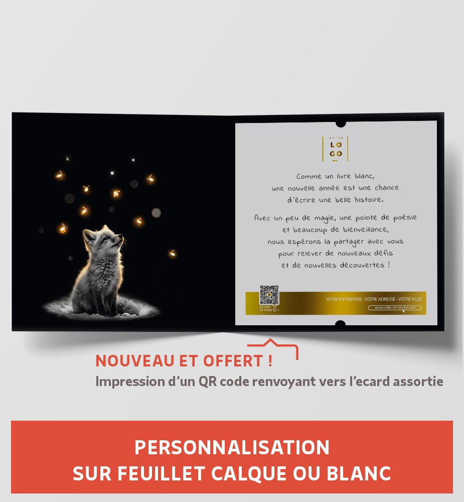 Personnalisation de carte de voeux 2027