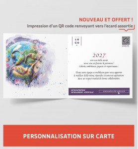 Personnaliser carte de voeux nature