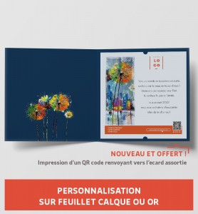 Carte de voeux d'art personnalisable