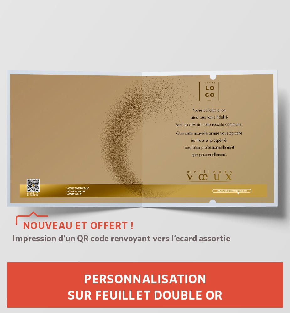 Carte de voeux 2027 personnalisable