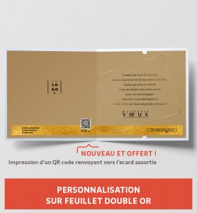 Personnalisation carte de voeux millésimée