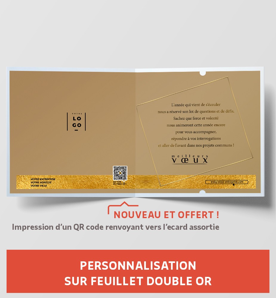 Personnalisation carte de voeux millésimée