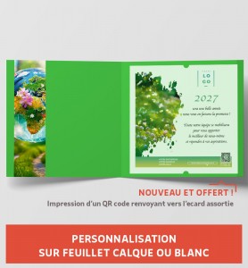 Personnaliser carte de voeux nature
