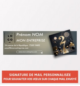 Signature de mail personnalisée pour les vœux 2027
