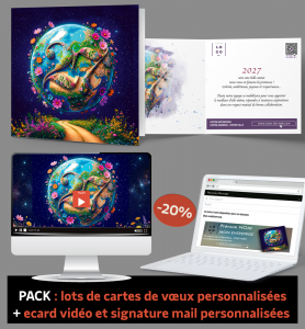 Pack voeux planete fleurie