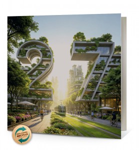 Carte de voeux ville écologie