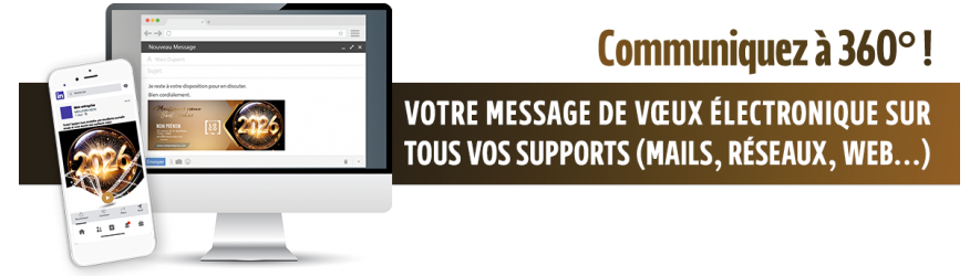 Signatures mails en GIF assorties à vos cartes de vœux électroniques