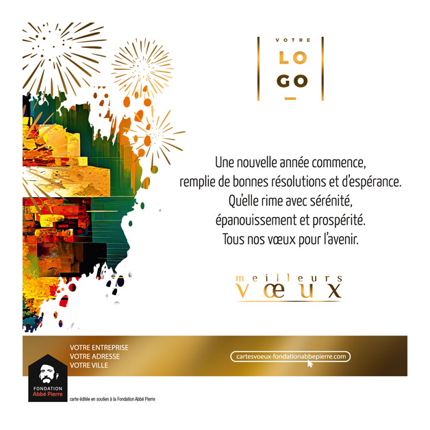 Personnalisation cartes de vœux en couleurs