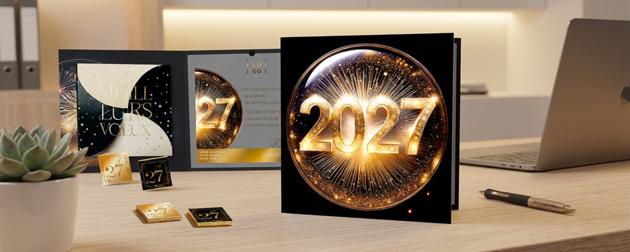 CARTES DE VŒUX COFFRET 9 CHOCOLATS