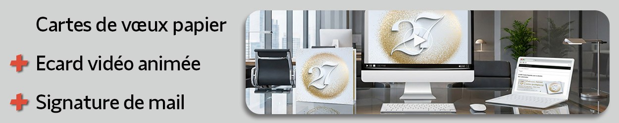 NOUVEAU ! PACKS VŒUX "PRINT & DIGITAL"